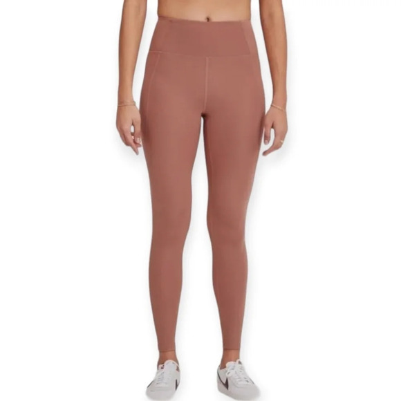 Girlfriend Collective Compressive High-Rise Leggings 28" in Rosebud Pink Medium - Picture 6 of 16
